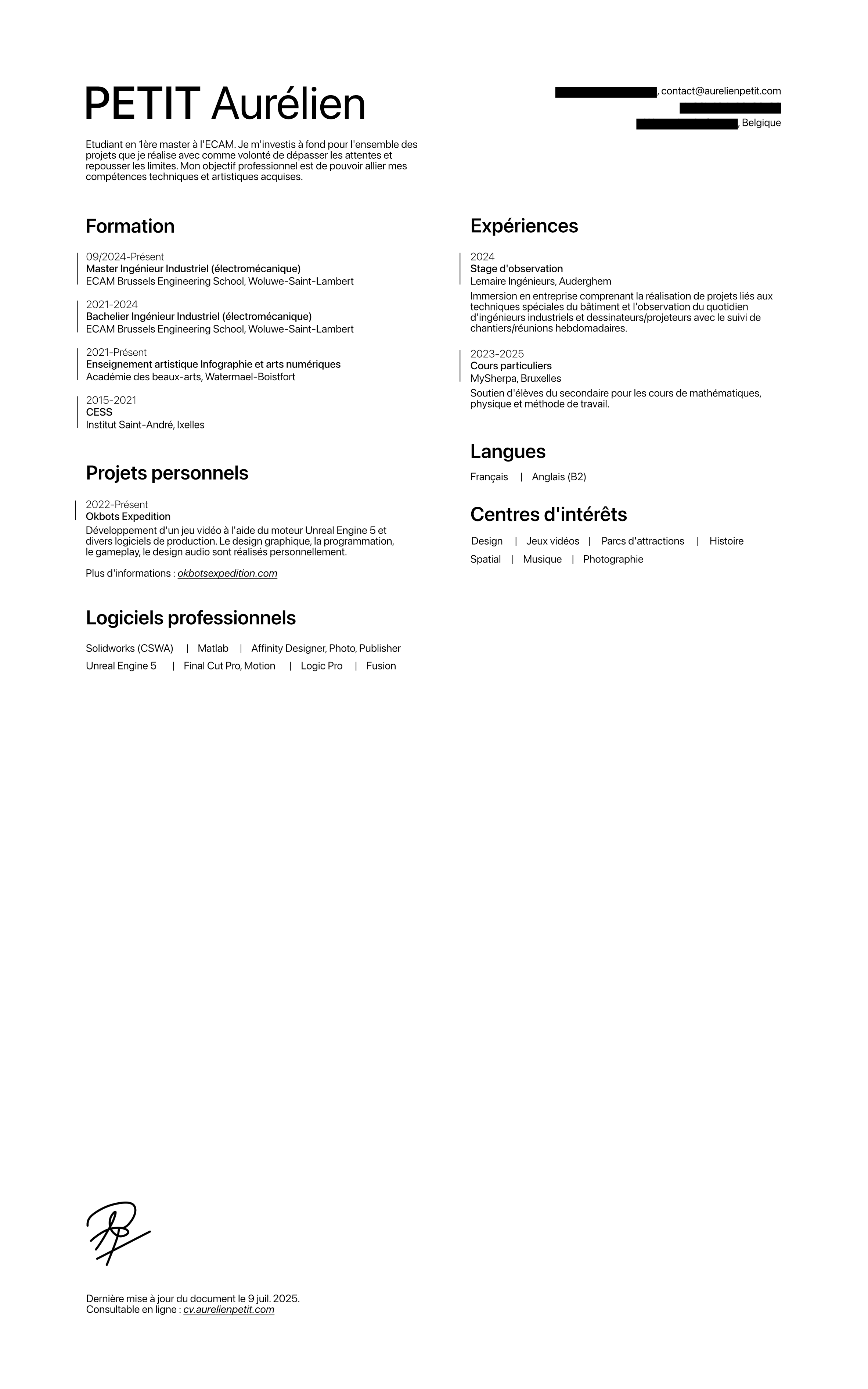 Image du cv Aurélien Petit